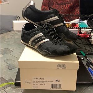 Black coach sneakers